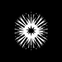 explosion - minimaliste et plat logo - vecteur illustration