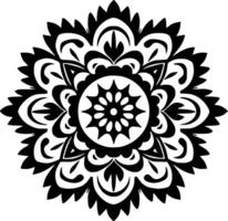 mandala - minimaliste et plat logo - vecteur illustration