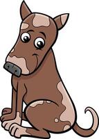 content dessin animé Pointé chien animal personnage vecteur