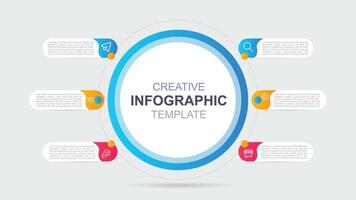 modèle infographique créatif vecteur