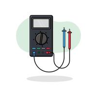 numérique multimètre vecteur illustration
