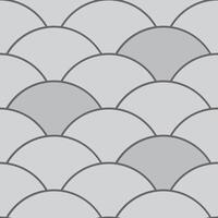 gris pavage modèle avec ginko feuille forme tuile vecteur
