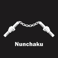 nunchaku icône Contexte vecteur