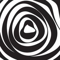 tourbillon hypnotique noir et blanc spirale Contexte vecteur