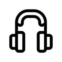 casque de musique icône. vecteur ligne icône pour votre site Internet, mobile, présentation, et logo conception.