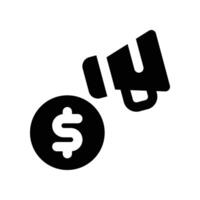 budget commercialisation icône. vecteur glyphe icône pour votre site Internet, mobile, présentation, et logo conception.