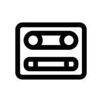 cassette icône. vecteur ligne icône pour votre site Internet, mobile, présentation, et logo conception.