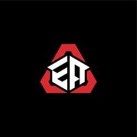 ea initiale logo esport équipe concept des idées vecteur