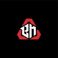 bm initiale logo esport équipe concept des idées vecteur