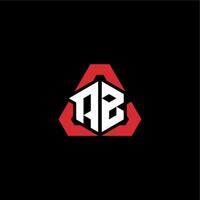 un B initiale logo esport équipe concept des idées vecteur