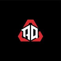 aq initiale logo esport équipe concept des idées vecteur