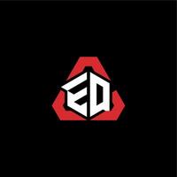 eq initiale logo esport équipe concept des idées vecteur