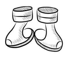 noir et blanc vecteur dessin de des sandales pour animaux domestiques