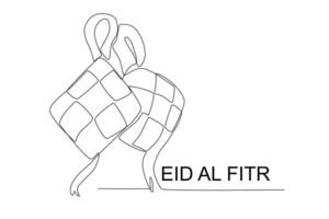 ketupat eid Al fitr vecteur