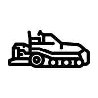asphalte pavé construction véhicule ligne icône vecteur illustration