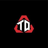 tq initiale logo esport équipe concept des idées vecteur