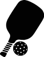 vecteur pickleball pagaies silhouette, pickleball club et Icônes vecteur illustration, pickleball pagaies plat vecteur icône, haute qualité vecteur