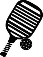 pickleball pagayer imprimable vecteur illustration. pickleball pagaies et Balle vecteur, pickleball clipart, chauve souris symbole, icône, logo, haute qualité vecteur