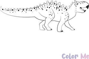 coloration livre dinosaures espèce noir blanc dessiné à la main esquisser vecteur