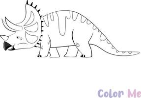 coloration livre dinosaures espèce noir blanc dessiné à la main esquisser vecteur