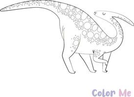 coloration livre dinosaures espèce noir blanc dessiné à la main esquisser vecteur