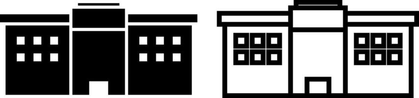 centre commercial icône, signe, ou symbole dans glyphe et ligne style isolé sur transparent Contexte. vecteur illustration