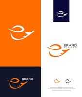 e Voyage logo icône marque identité signe symbole vecteur