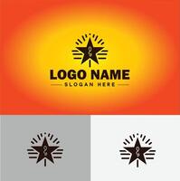 étoile logo vecteur art icône graphique pour affaires marque icône étoile logo modèle
