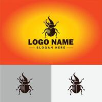 charançon insecte ravageur logo vecteur art icône graphique pour affaires marque icône charançon logo modèle