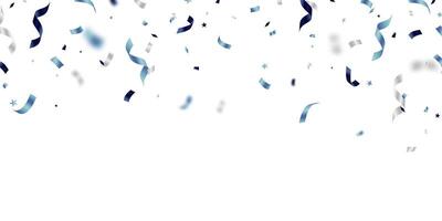 magnifique bleu confettis Contexte pour fête fête vecteur illustration