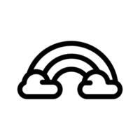 arc en ciel icône vecteur symbole conception illustration