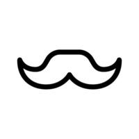moustache icône vecteur symbole conception illustration