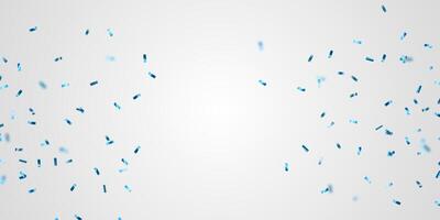magnifique flottant bleu confettis Contexte vecteur illustration