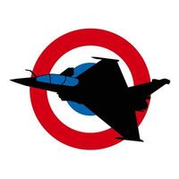 Rafale France jet combattant logo vecteur