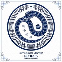 content chinois Nouveau année 2025 zodiaque signe, année de le serpent vecteur