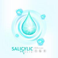 salicylique acide sérum peau se soucier cosmétique vecteur