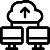 cette icône ou logo nuage algorithme icône ou autre où le résultat de technologique sophistication dans stockage information et autres ou conception application Logiciel vecteur