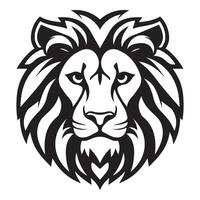 ai généré féroce Lion iconique logo vecteur illustration