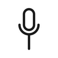 microphone orateur ligne art icône pour applications et sites Internet vecteur