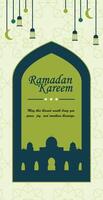 Ramadan salutations carte vecteur