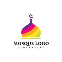 islamique coloré logo vecteur, Créatif musulman conception, Facile mosquée logo conception vecteur