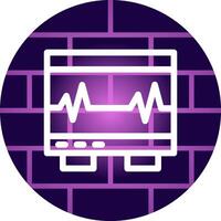 électrocardiogramme Créatif icône conception vecteur