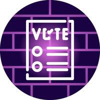 conception d'icône créative de bulletin de vote vecteur