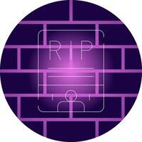 nécrologie Créatif icône conception vecteur