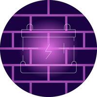 conception d'icône créative de batterie vecteur