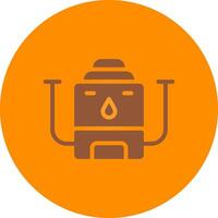 conception d'icône créative de chaudière à eau vecteur