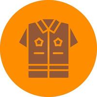 police uniforme Créatif icône conception vecteur