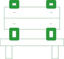 ligne vert pente conception vecteur