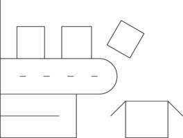 ligne vert pente conception vecteur