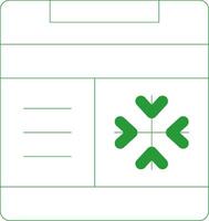 ligne vert pente conception vecteur